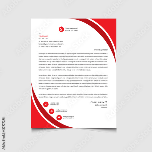 letterhead roll up template design