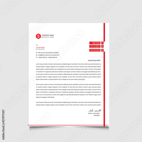 letterhead roll up template design