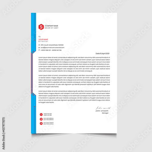 letterhead roll up template design