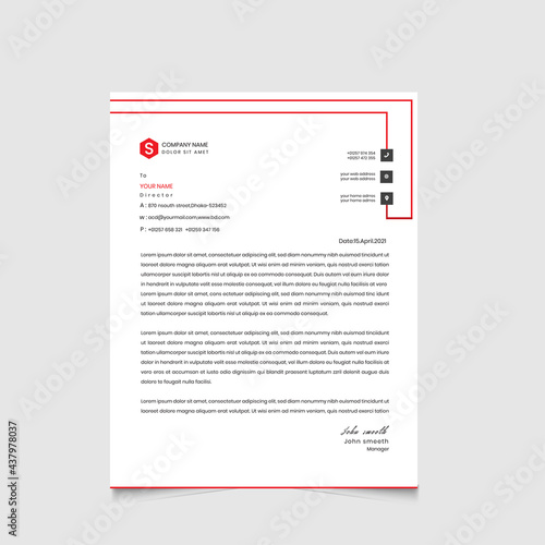 letterhead roll up template design