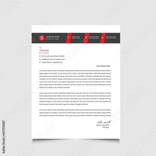 letterhead roll up template design