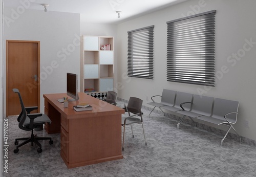 Tableau sur toile Modelo de sala comercial