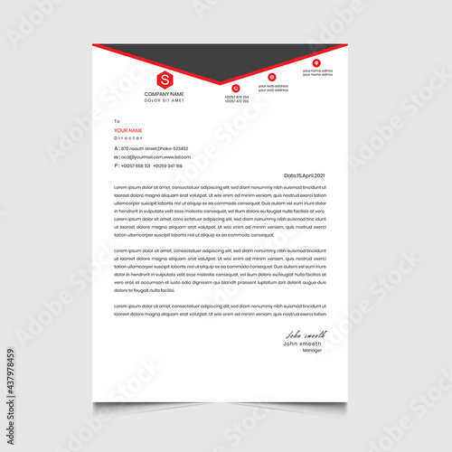 letterhead roll up template design