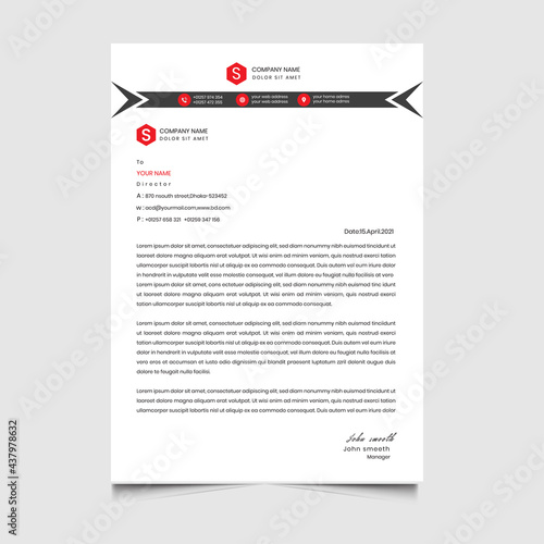 letterhead roll up template design