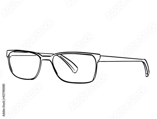 glasses isolated illustration drawing storyboards (ID: 437980081)