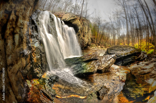 waterfall in autumn