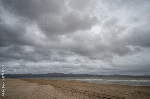 clouds over Aberdovey beach, Wales