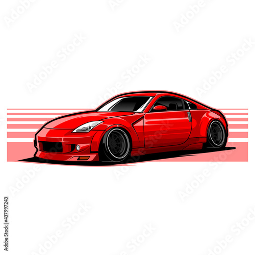 sport car jdm vector illustration