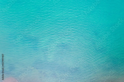 Qinghai lake seen from above in summer.