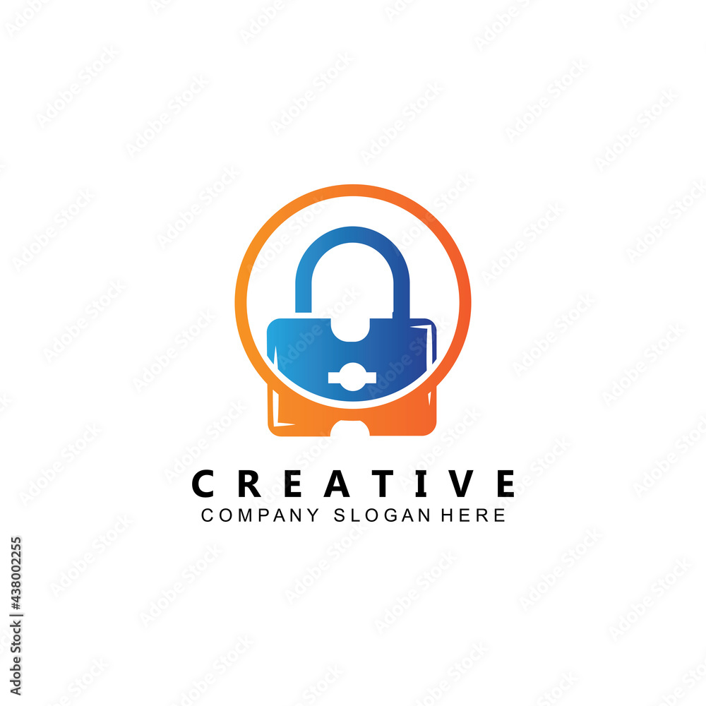 home and site security padlock logo vector symbol home and site security padlock logo vector symbol