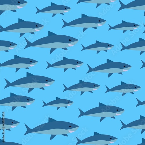 vector fish print. seamless fish print