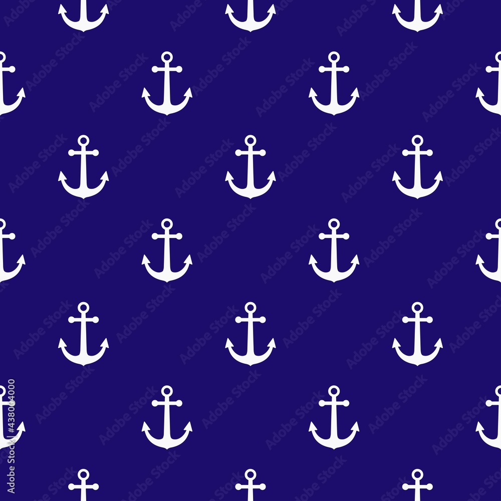 blue print anchor, vector seamless pattern for clothing or print blue print anchor, vector seamless pattern for clothing or print