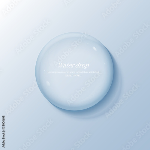 transparent water droplets , water drop object.