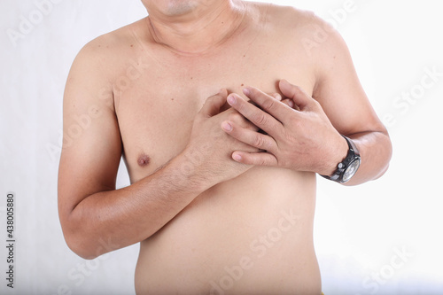person with a pain chest