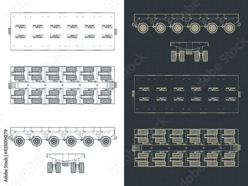 Self Propelled Modular Transporter Drawings