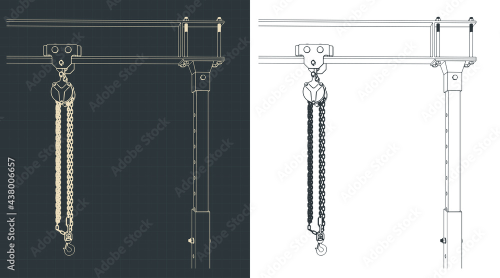 Large crane closeup illustration Large crane closeup illustration