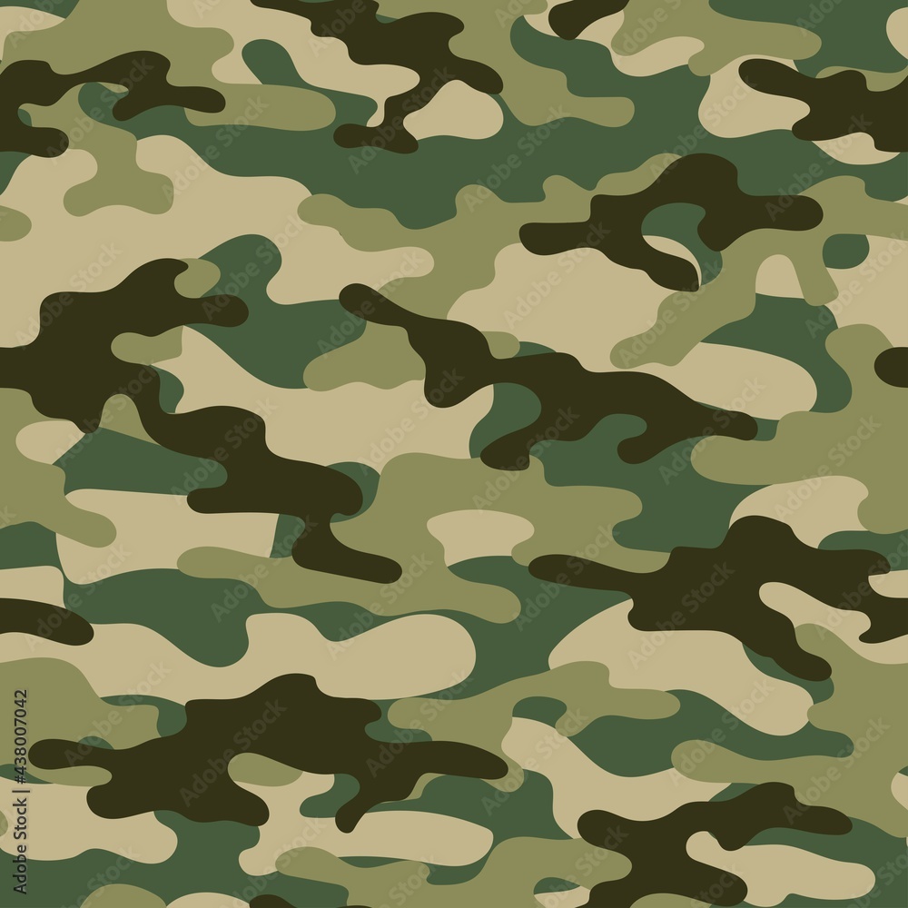 Fototapeta premium vector green camouflage pattern for clothing design. camouflage military pattern