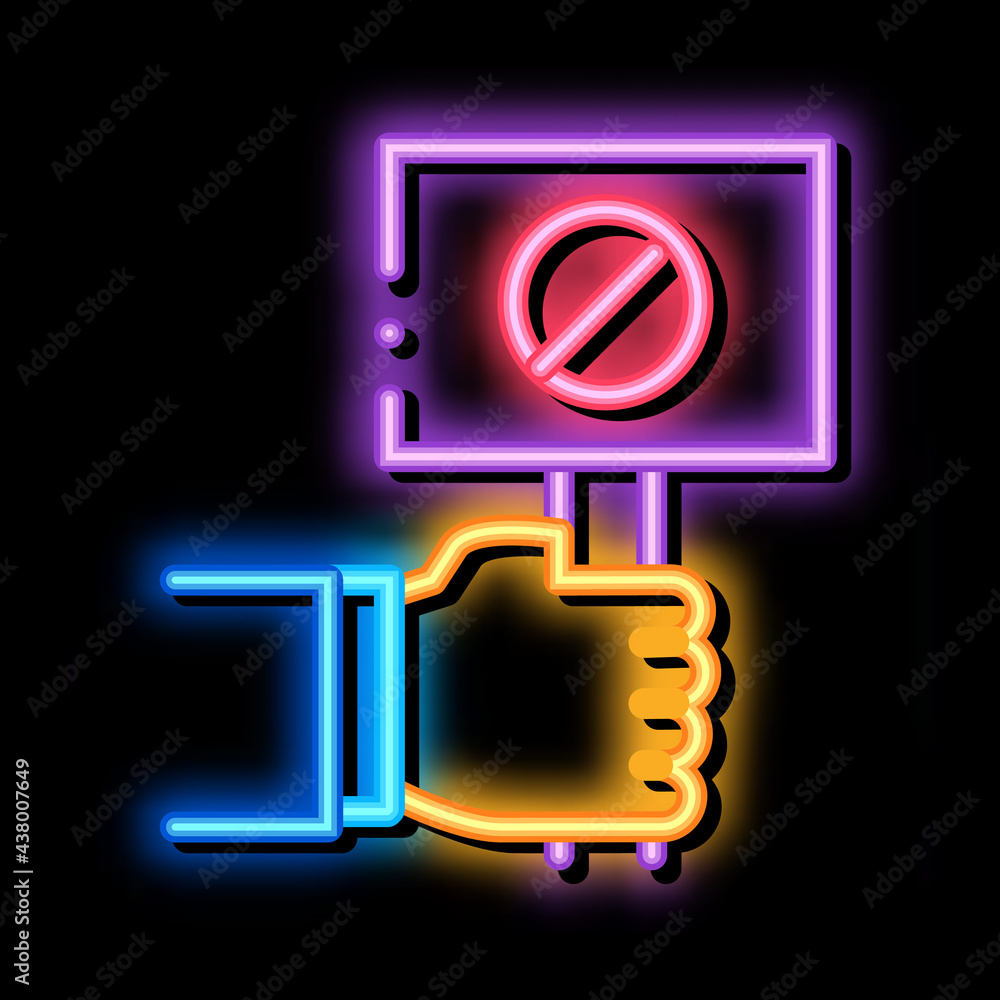 flag sign indicating protest neon light sign vector. Glowing bright icon flag sign indicating protest sign. transparent symbol illustration flag sign indicating protest neon light sign vector. Glowing bright icon flag sign indicating protest sign. transparent symbol illustration