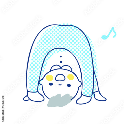 また覗きをして遊ぶ赤ちゃん