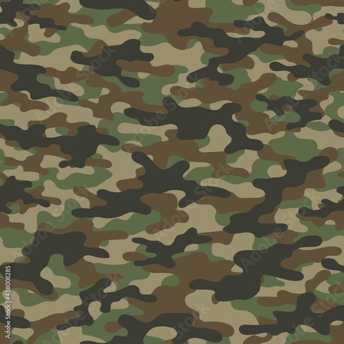 vector camouflage pattern for army. green camouflage military pattern