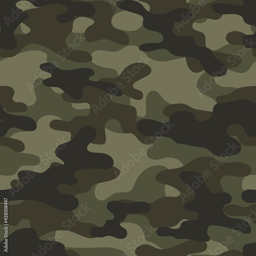 vector camouflage green pattern for army. camouflage military pattern
