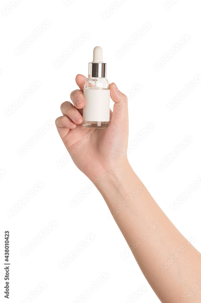 Woman hand holding serum bottle รหนสฟะำก นื ไ้ระำ ิฟแาเพนีืก Woman hand holding serum bottle รหนสฟะำก นื ไ้ระำ ิฟแาเพนีืก