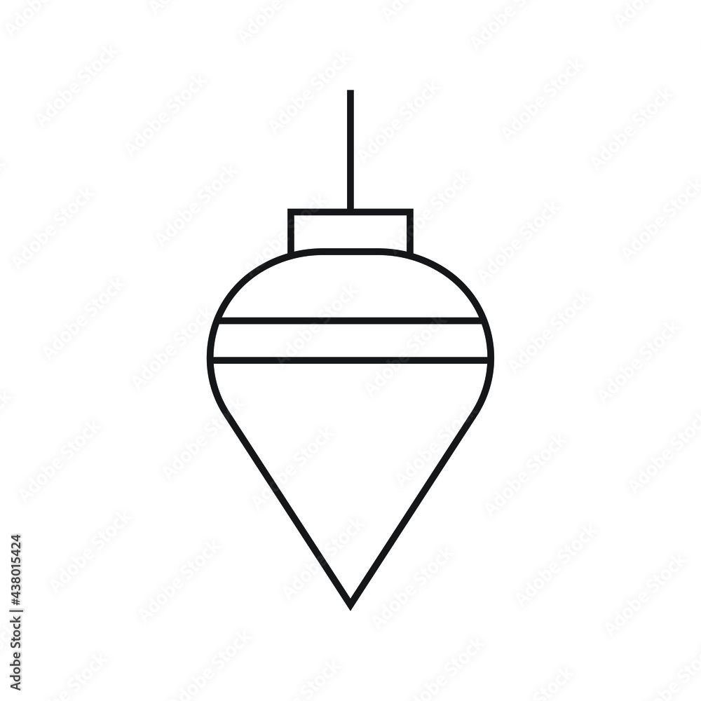 Obraz premium Plumb bob icon design vector illustration