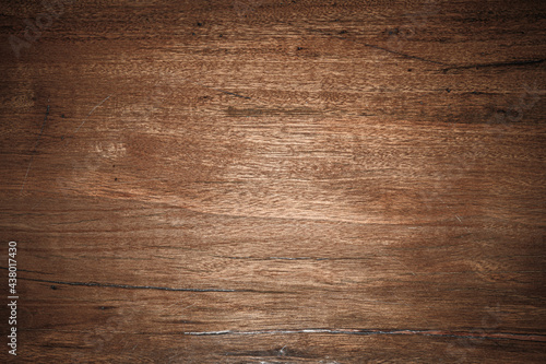 Plank wood table floor with natural pattern texture background.