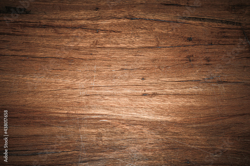 Fototapeta Naklejka Na Ścianę i Meble -  Plank wood table floor with natural pattern texture background.