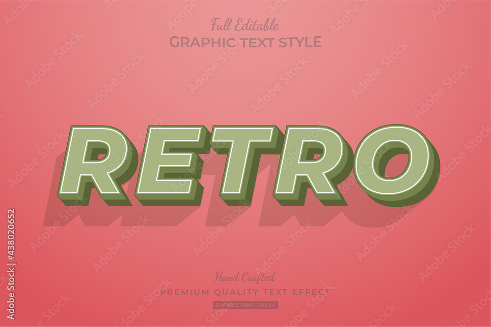 Retro Old Editable Text Effect Font Style Retro Old Editable Text Effect Font Style