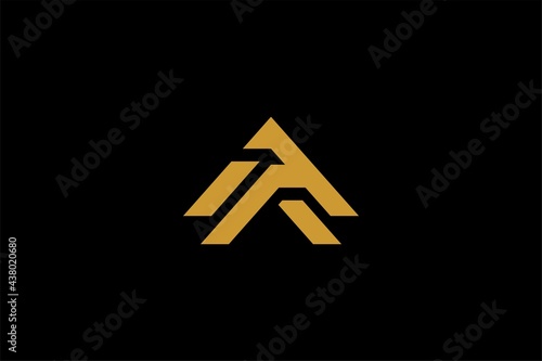 Letter AA logo design vector. AA monogram sign.