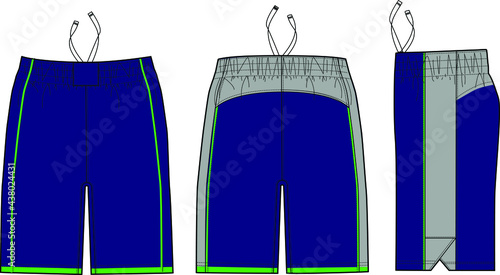  Lacrosse Shorts Mock Ups Vectors 