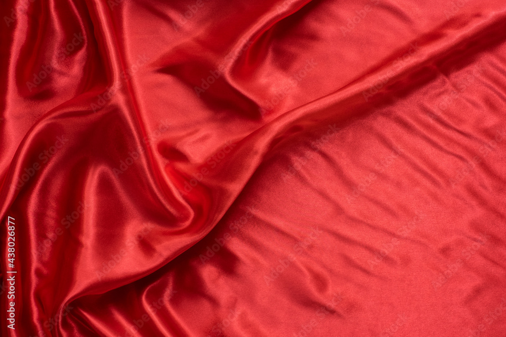 Red wave fabric pattern abstract background. Red wave fabric pattern abstract background.