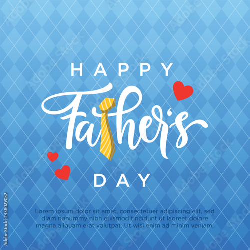 Happy Father's Day illustration vector graphic of good for greeting card, sale, typography, Background. Fathers day holiday