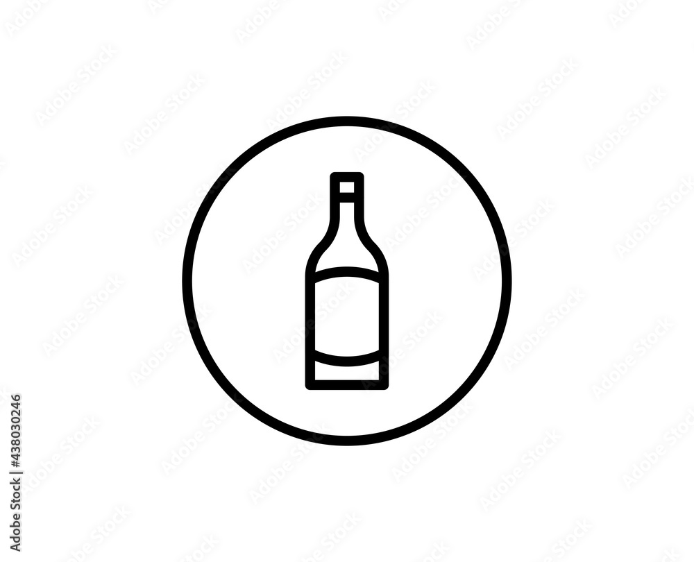 Alcohol line icon Alcohol line icon