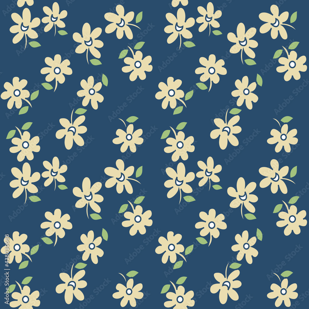 seamless vector flower design pattern on background seamless vector flower design pattern on background
