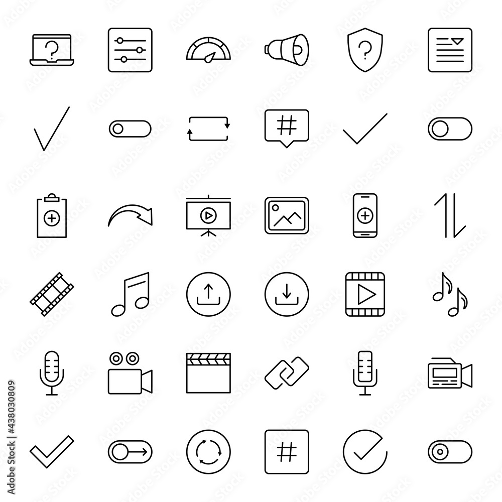 Sign icon set. Sign icon set.