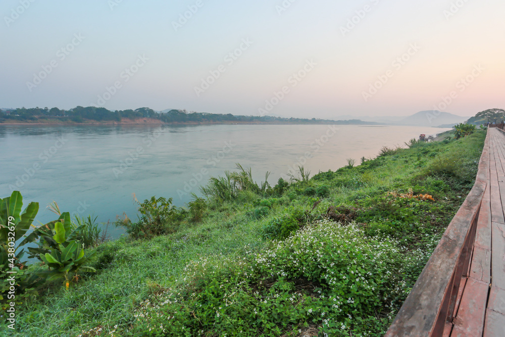 Mekong River view on the Thai-Laos border