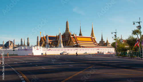 The Emerald Buddha Temple .This is an important buddhist temple of thailand and a famous tourist destination.