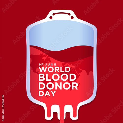 World Blood Donor Day illustration vector graphic of perfect for greeting card, background, invitation, madicine, web, icon, simple wallpaper, ornament