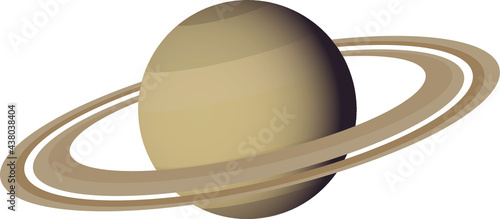 Planet Saturn vector illstration