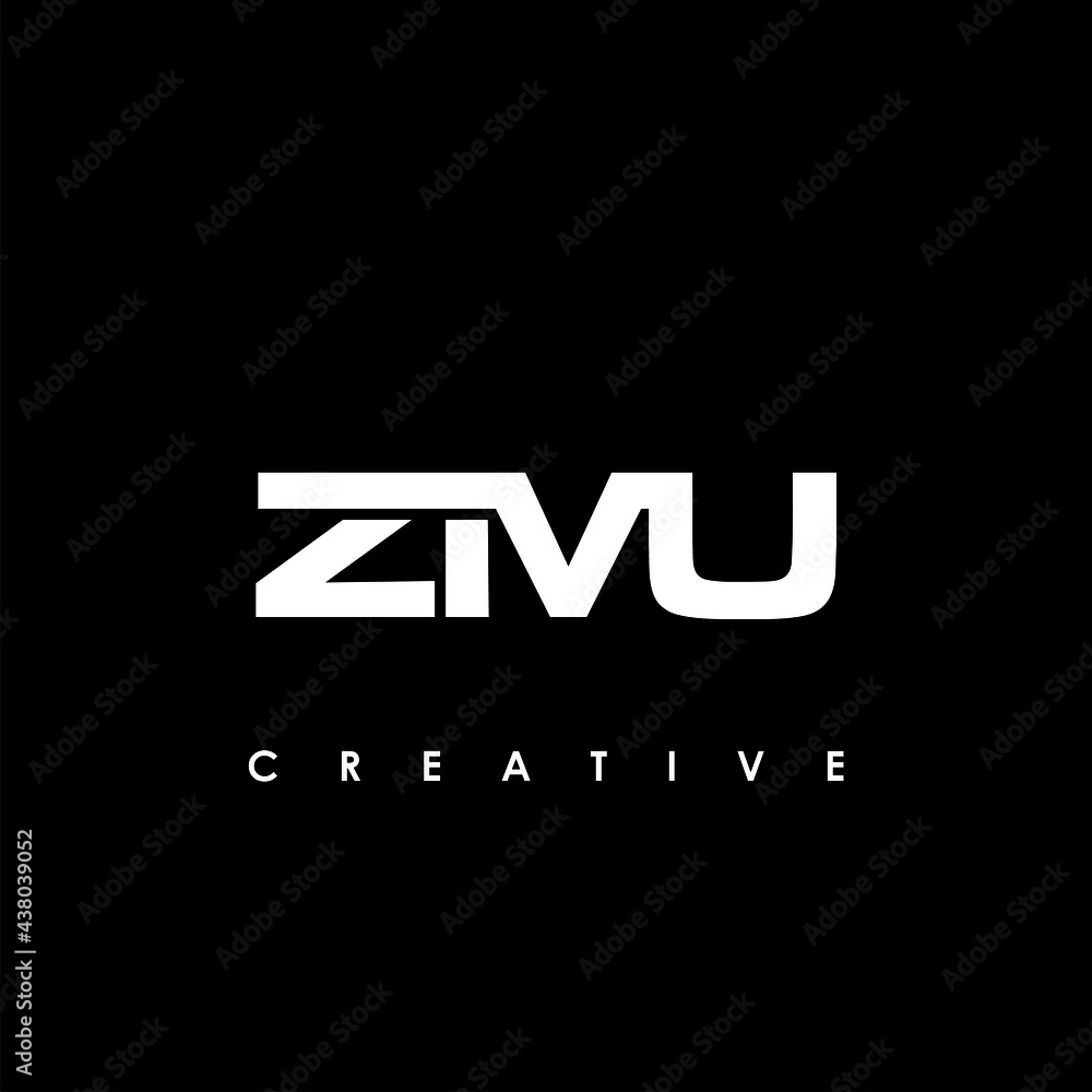 ZMU Letter Initial Logo Design Template Vector Illustration