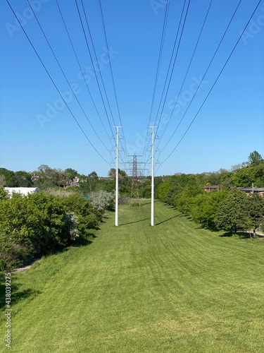 Power Lines from a Hill