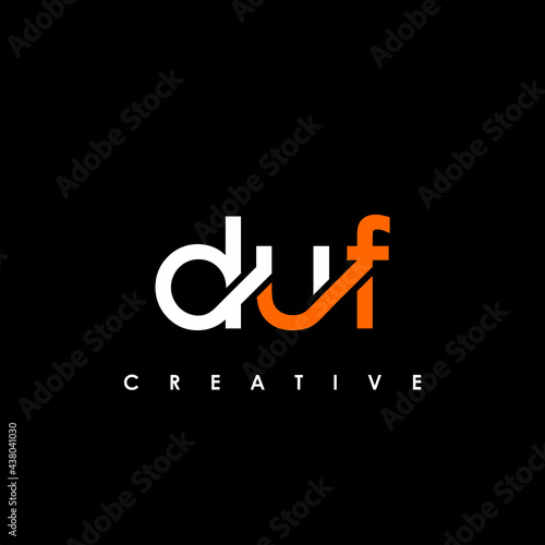 Fotografie DUF Letter Initial Logo Design Template Vector Illustration