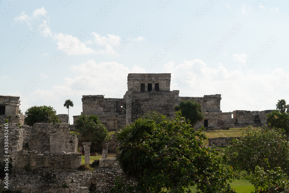 Mayan temple pyramid in Tulum Mexico Mayan temple pyramid in Tulum Mexico