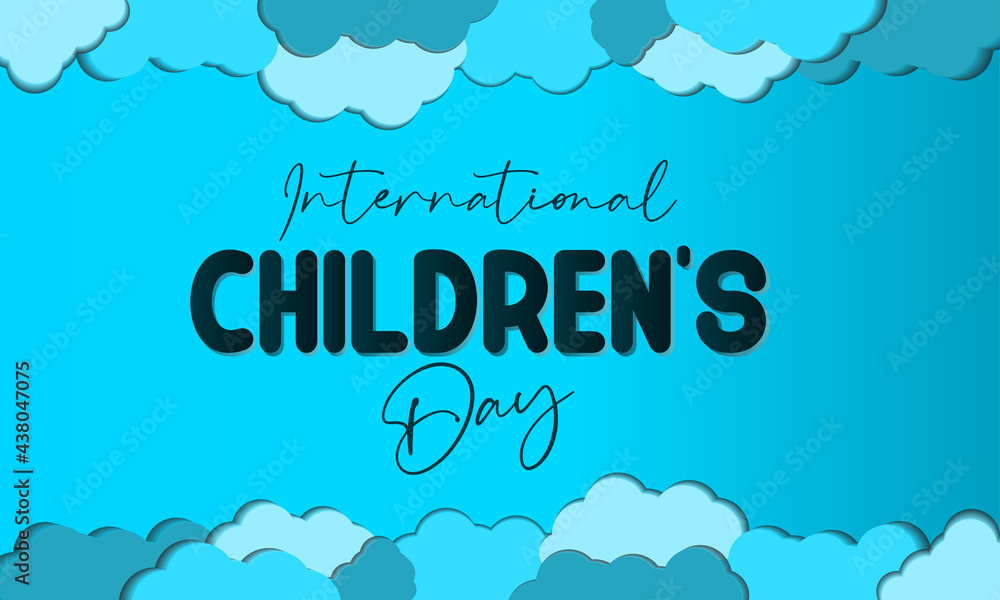International Children's Day. Banner, Poster of Children Awareness Campaign Template. International Children's Day. Banner, Poster of Children Awareness Campaign Template.