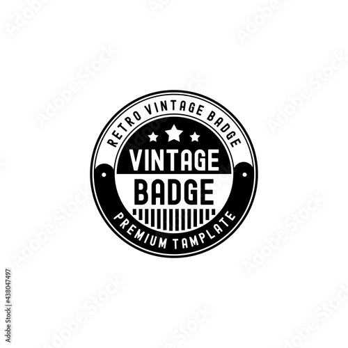 Vintage Badge Emblem Retro Classic Premium Logo Tamplate