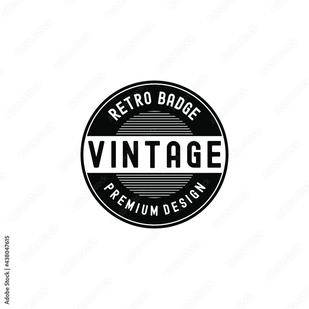 Vintage Badge Emblem Retro Classic Premium Logo Tamplate Vol.03