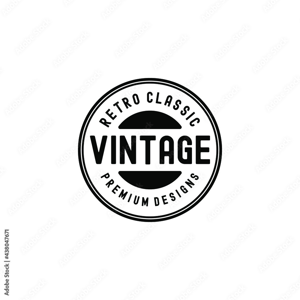Vintage Badge Emblem Retro Classic Premium Logo Tamplate Vol.04