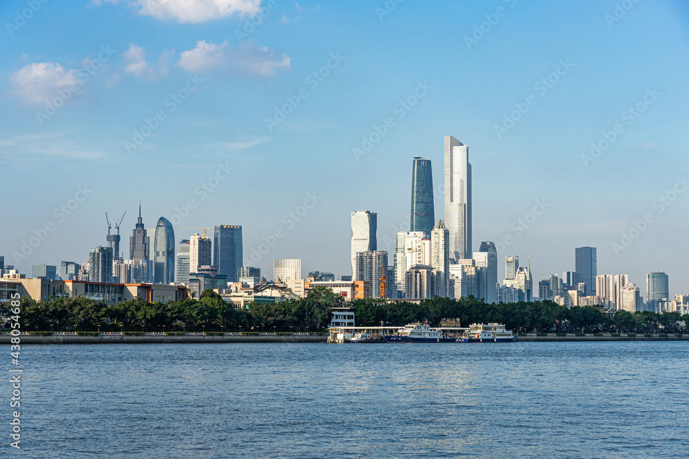 Fototapeta premium Guangzhou city architecture skyline